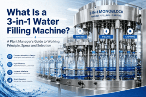What Is a 3-in-1 Water Filling Machine? A Plant Manager's Guide to Working Principle, Specs and Selection