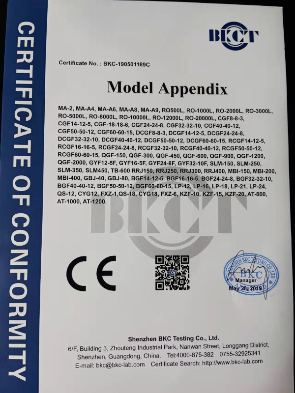 Food Grade Material Compliance