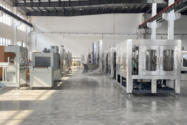Water bottling line factory testing area 4