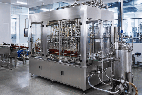 Weight-Based filling machine for dense liquids and syrups