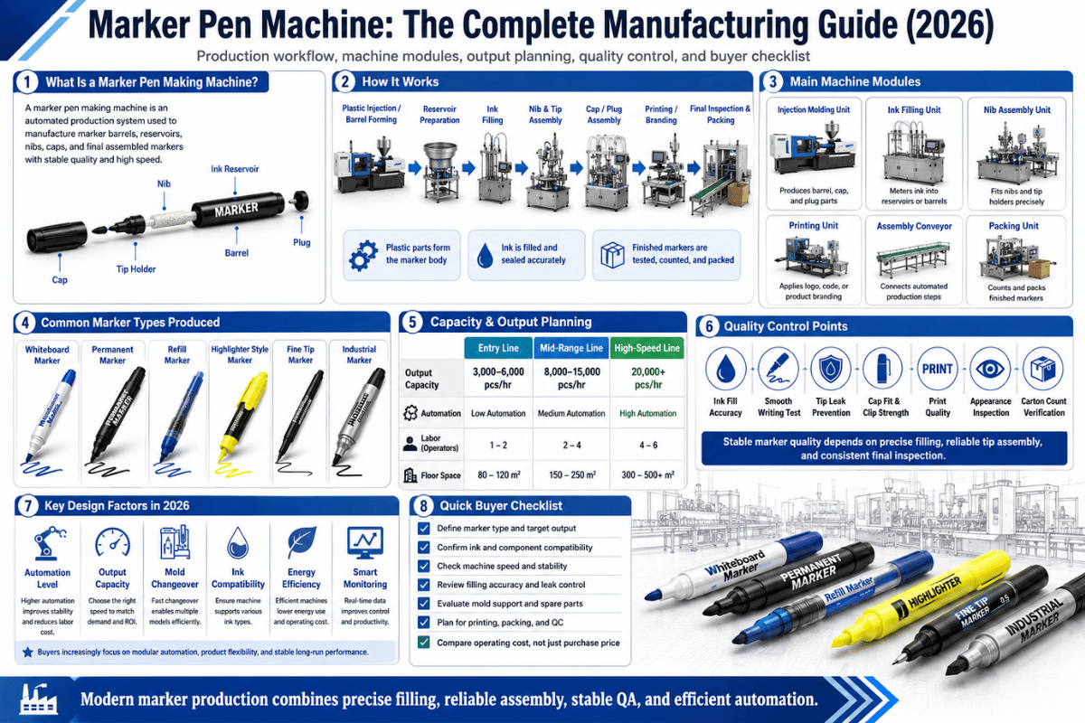 Marker Pen Machine The Complete Manufacturing Guide (2026)