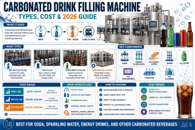 Carbonated Drink Filling Machine: Types, Cost & 2026 Guide