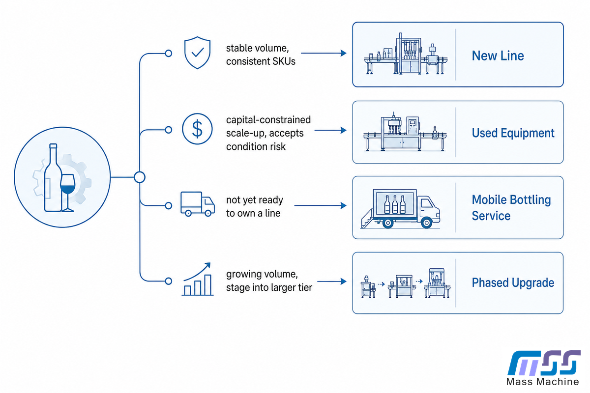 New Line, Used Equipment, or Mobile Bottling Service? — Mass Technology