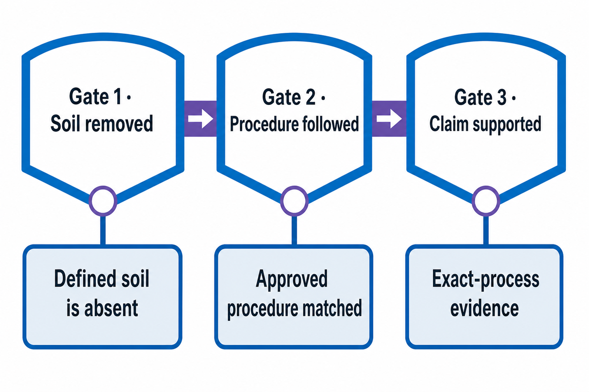 4. Cleaning, Sanitizing and Disinfection Need a Three-Gate Claim Test — Masstech