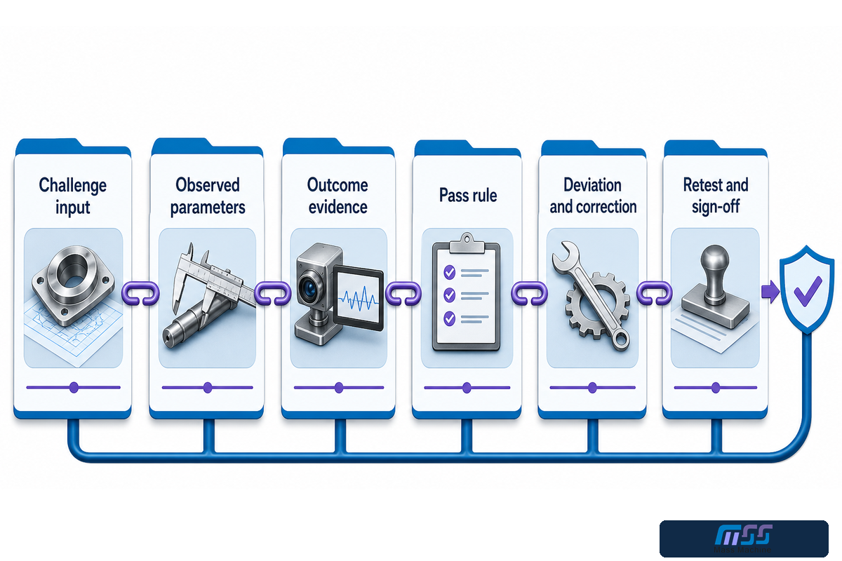 Clean-Release Evidence Packet ties challenge inputs to results, deviations, and sign-off — Mass Technology guide