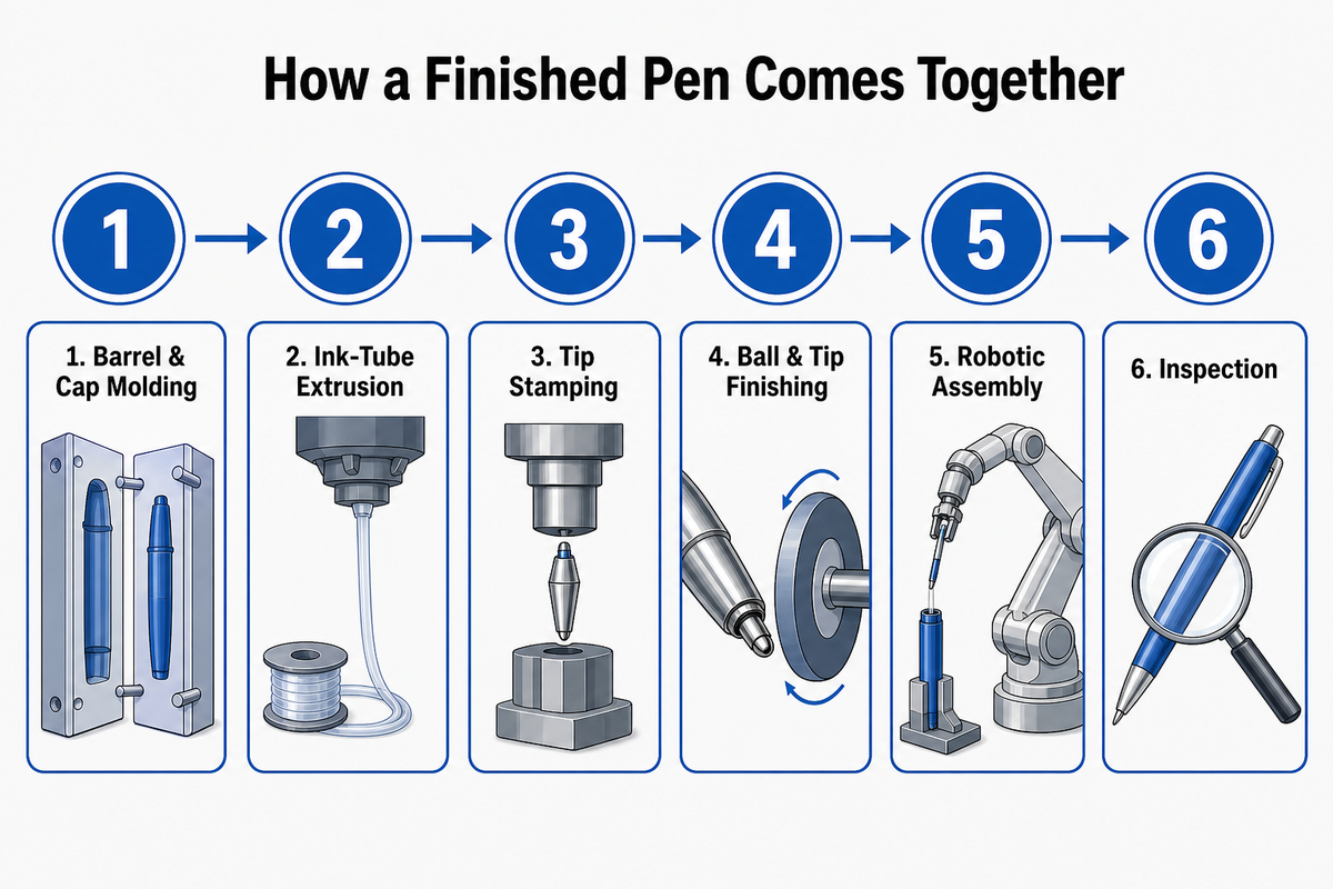 How a Pen Making Machine Actually Turns Raw Material Into a Finished Pen — Mass Technology