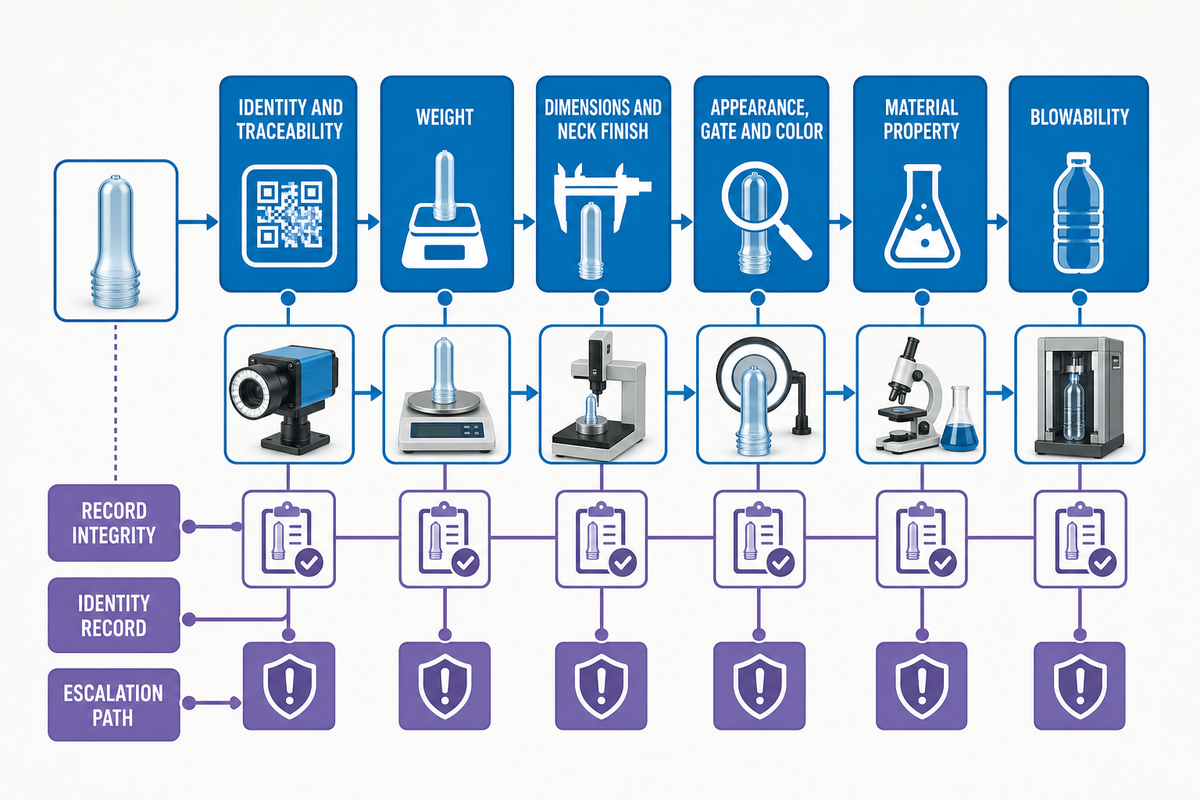 8. Build a Preform Inspection and Traceability Routine — Mass Machine